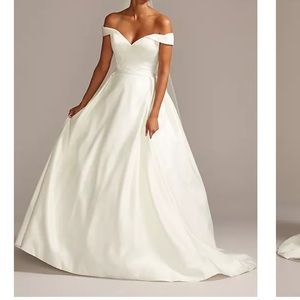 David’s Bridal Satin Wedding Gown WG3979